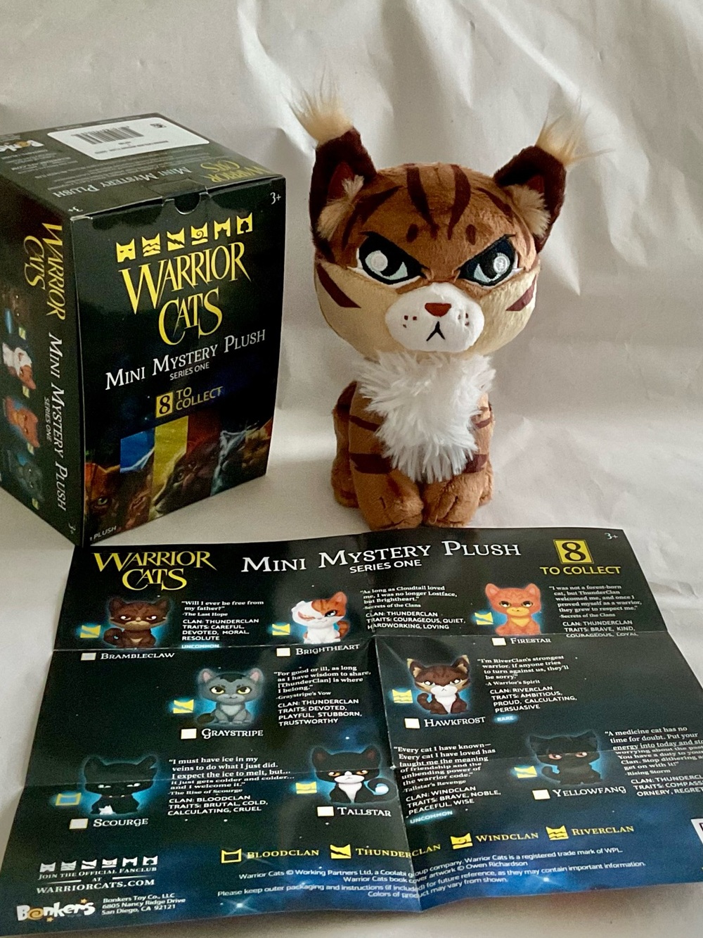 Warrior Cats 6" HAWKFROST Mini Plush Cat Erin Hunter Novel 2026 Series 1 NEW